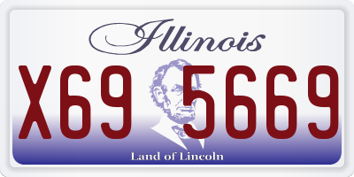 IL license plate X695669
