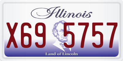 IL license plate X695757