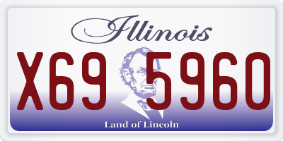 IL license plate X695960