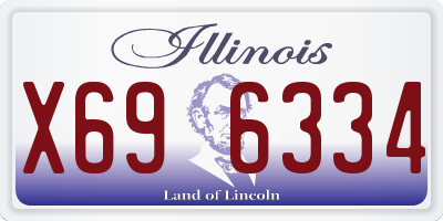 IL license plate X696334