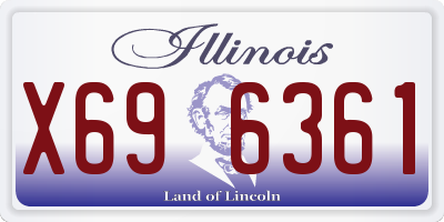 IL license plate X696361