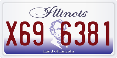 IL license plate X696381