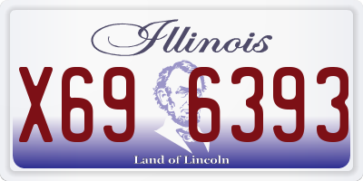 IL license plate X696393
