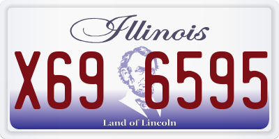 IL license plate X696595