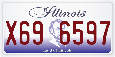 IL license plate X696597