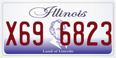 IL license plate X696823