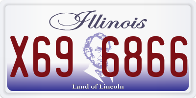IL license plate X696866