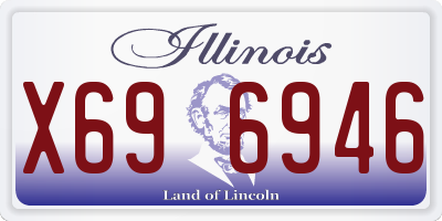 IL license plate X696946