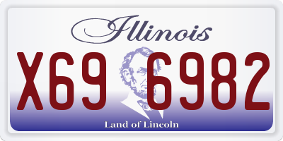 IL license plate X696982