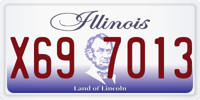 IL license plate X697013