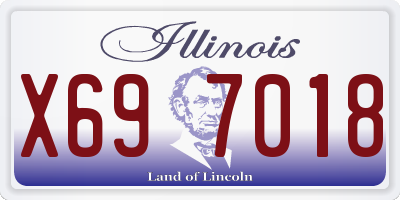 IL license plate X697018