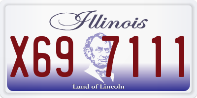 IL license plate X697111