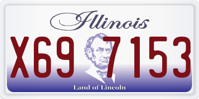IL license plate X697153