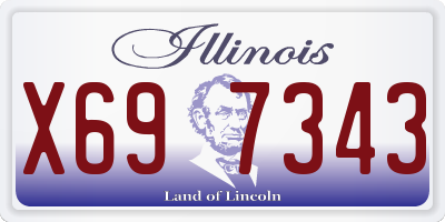 IL license plate X697343