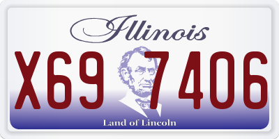 IL license plate X697406