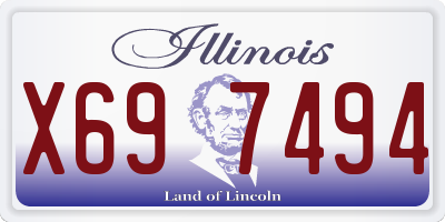 IL license plate X697494