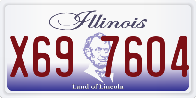 IL license plate X697604