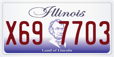 IL license plate X697703