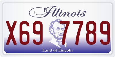 IL license plate X697789
