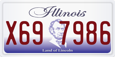 IL license plate X697986
