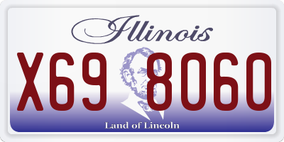 IL license plate X698060