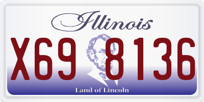 IL license plate X698136