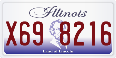 IL license plate X698216