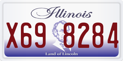 IL license plate X698284