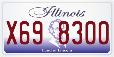 IL license plate X698300