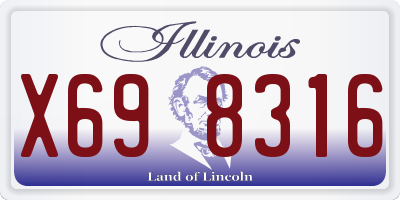 IL license plate X698316