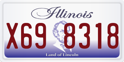 IL license plate X698318