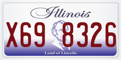 IL license plate X698326