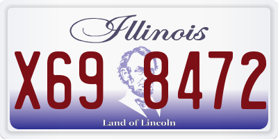 IL license plate X698472