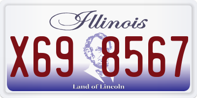 IL license plate X698567