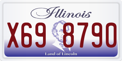 IL license plate X698790