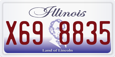 IL license plate X698835