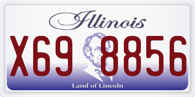 IL license plate X698856