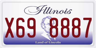 IL license plate X698887