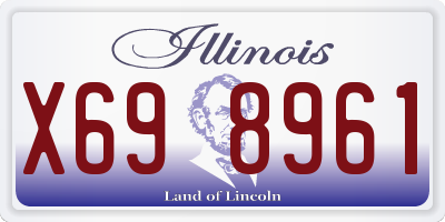 IL license plate X698961