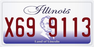 IL license plate X699113