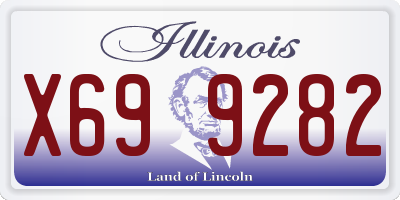 IL license plate X699282