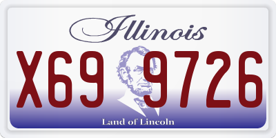 IL license plate X699726