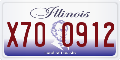 IL license plate X700912