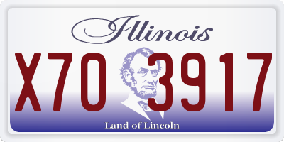 IL license plate X703917