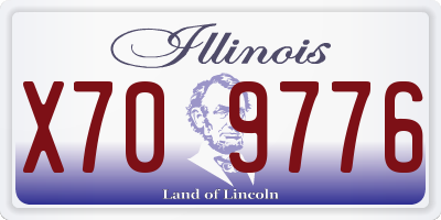 IL license plate X709776
