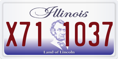 IL license plate X711037