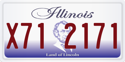 IL license plate X712171