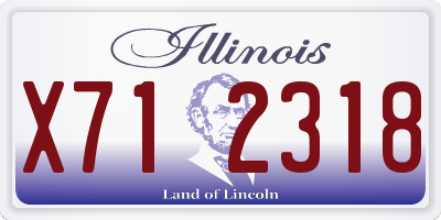 IL license plate X712318