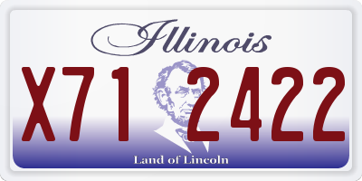 IL license plate X712422