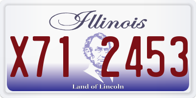 IL license plate X712453
